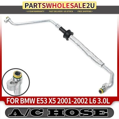 Manguera de succión de refrigerante aire acondicionado nueva para BMW X5 E53 2001 2002 L6 3,0 L 64538377073 Foto 1 de 4