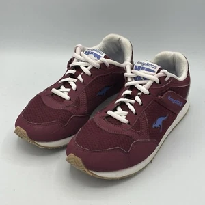 Kangaroos Shoes Women 8 Red Maroon ROOS Sneakers Running Causal Zip Pocket Mesh - Picture 1 of 6