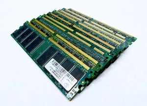 PC2100 PC2700 PC3200 PC133 DDR SDRAM Lot of 8 Modules 512MB 256MB 128MB - Picture 1 of 9