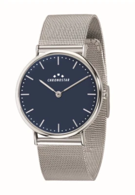 OROLOGIO UOMO CHRONOSTAR MODELLO PREPPY GENT, CASSA 42mm, BRACCIALE ACCIAIO MESH - Immagine 1 di 4