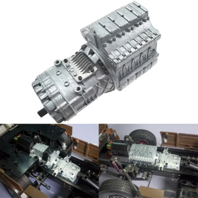 Metall Übertragung CVT Getriebe Für 1/14 Tamiya RC LKW SCANIA Volvo Auto - Bild 1 von 4