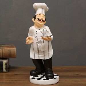 3D Chef Figurine Statue Cook 12x32cm Teapot Cook