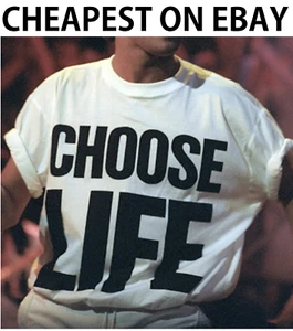 Choose Life T-Shirt inspiriert von WHAM 80er Retro Kostüm Erwachsene brandneu - Bild 1 von 1