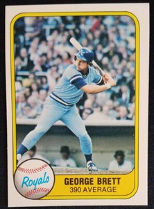 1981 Fleer #655 George Brett .390 Average Kansas City Royals (HOF) NM-MINT