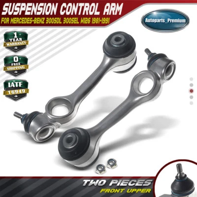 2x Control Arms Front Upper Left & Right for Mercedes-Benz W126 300SD 380SE - Image 1 of 4
