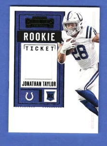 Tarjeta de fútbol americano Contenders 2020 boleto de novato camiseta de Jonathan Taylor - Imagen 1 de 2