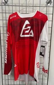 Answer Racing Men's A23 Elite Finale Jersey Red/White Medium 447417 - Picture 1 of 1