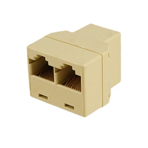 Unidor conector hembra de red Ethernet RJ45 1 a 2 - Imagen 1 de 1