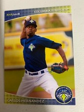 Carlos Hernandez Card 2018 Columbia Fireflies Team Card