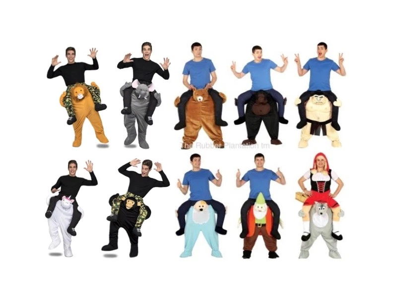 Vestido de fantasía para llevar al hombro con espalda de cerdito traje para hombres damas divertido Foto 1 de 1