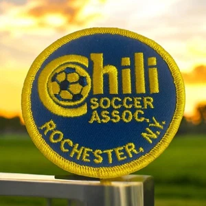 Chili Soccer Association Rochester NY blau gelb bestickt Sport Patch - Bild 1 von 4