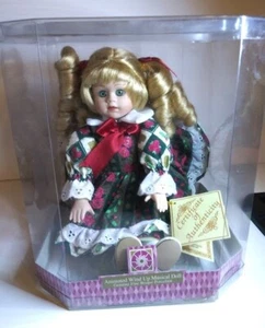 Vintage Soft Expressions Puppe Biskuit musikalisch animiert zum Aufziehen spielt Lauras Thema - Bild 1 von 12