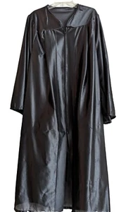 Vestido negro de graduación de escuela secundaria/universidad/maestría 54" de largo hasta 6,5' - Imagen 1 de 1