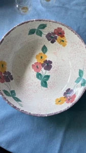 Keramik Porzellan Salatschüssel 10 im geblümten Stall Ceramiche Toscane Italien - Bild 1 von 2