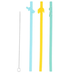 3 Pcs Luau Straw Reusable Straws Baby Straws Reusable Cocktail Straw - Picture 1 of 12