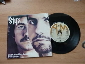 STYX - BLUE COLLAR MAN - 7" P/S PROMO SINGLE - GATEFOLD SLEEVE - A&M - 1977 - Picture 1 of 9