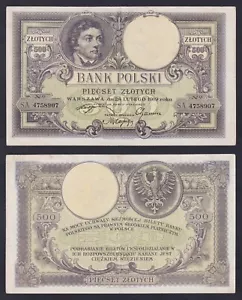 Banconota Polonia 500 zlotych 1919 P.-58 BB+/VF+ - Picture 1 of 1