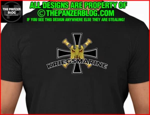 Kriegsmarine Eagle T-Shirt WWII German Naval Ship Gift - Picture 1 of 49