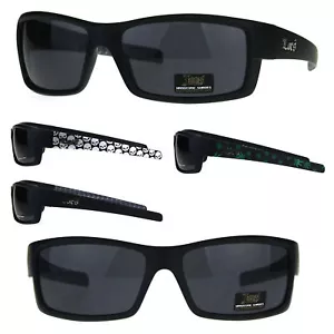 Locs Mens OG Rectangular Warp Cholo Gangster Plastic Sunglasses - Picture 1 of 13