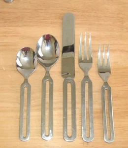 Stanley Roberts CYCLES Stainless KOREA Silverware Flatware MCM 30 pieces - Bild 1 von 23