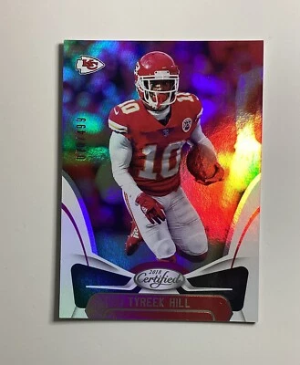 2018 Panini Certified #32 Tyreek Hill Mirror Parallel /499 - Kansas City Chiefs - Image 1 of 3