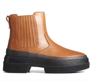 Sperry Women's Highland Chelsea Waterproof Rain Boots Tan Sts88883 9 Medium - Picture 1 of 5