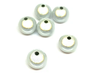 3D White Round Acrylic Miracle Beads in various sizes DIY Craft Jewellery Making - Picture 1 of 7