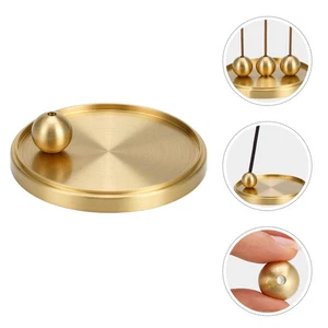 Incense Holder Metal Antiquing Censer Holder Brass Incense Stick Holder with - Picture 1 of 12