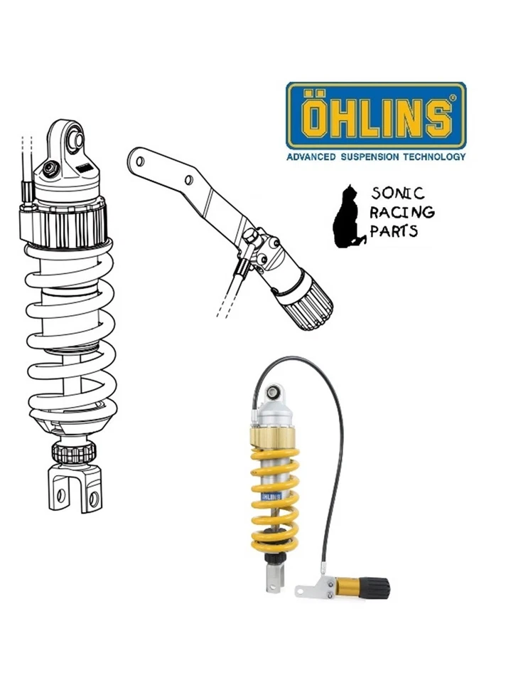 YA 223 AMORTISSEUR ARRIERE OHLINS YAMAHA TRACER 900GT 2018 2020 - Photo 1/1