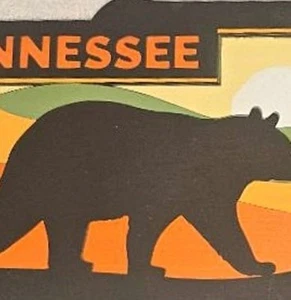 State of Tennessee LASERAUSSCHNITT - 16" HOLZPLAKETTE - SMOKY MOUTAINS NATIONALPARK - Bild 1 von 4