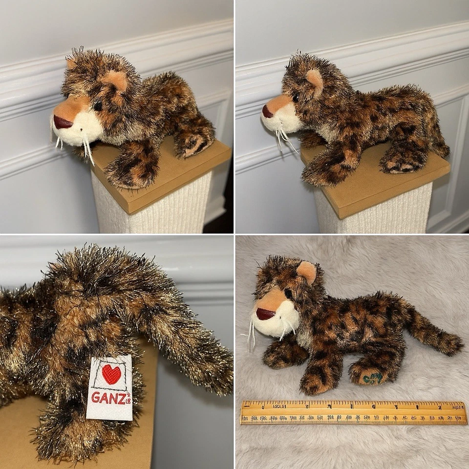 Ganz Webkinz Leopard Plush 12” Retired Fuzzy Spotted Cat Stuffed Animal Toy - Image 1 of 4