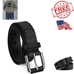 Durable Full-Grain Leather Belt for Boys - Perfect for Casual & Dress Wear - Picture 1 of 7