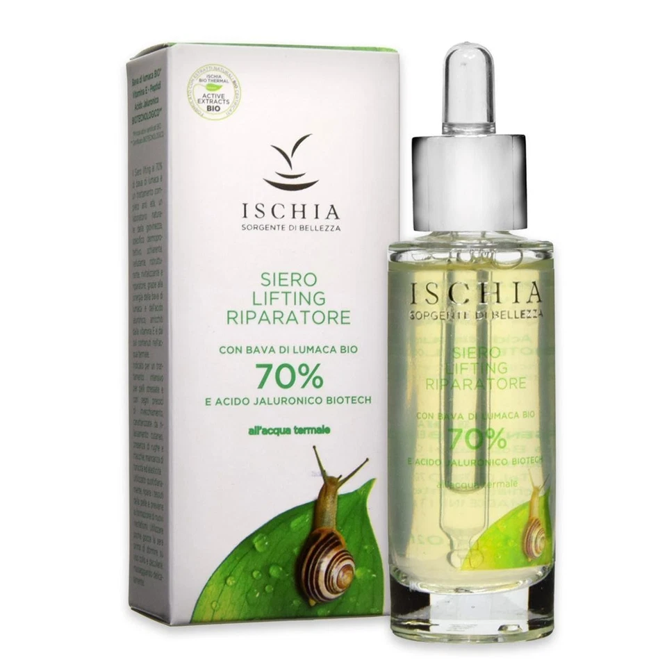 Ischia Sérum Lifting Escargot Bio 70% Réparateur Anti-Âge Femme 30ml Ischia - Photo 1/1