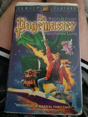 THE PAGEMASTER FAMILY FEATURE ON VHS TAPE Foto 1 de 3