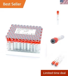Pet Veterinary Lab Blood Collection Tubes - 100 Pcs, 10ml - Picture 1 of 7