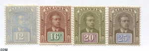 Sarawak 1918 12 cents to 25 cents mint o.g. hinged - Picture 1 of 1