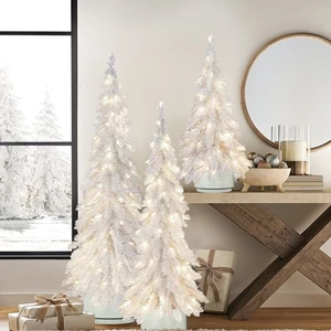 Member's Mark Pre-Lit irisierende Topiaries, 3er Set - Bild 1 von 4