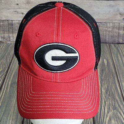 Gorra Zephyr NCAA Georgia Bulldogs Rejilla Apretada Curvada Bill Ajuste Elástico M/L Usada en Excelente Condición Foto 1 de 4