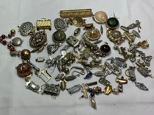 Jewellery Great Large Job Lot Assorted Vintage Clasps, REPAIR, REPURPOSE, CRAFT - Picture 1 of 12