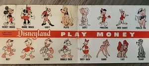 Extremely RARE VINTAGE 1950s Disneyland PLAY MONEY I Can’t Find This Anywhere - Picture 1 of 5
