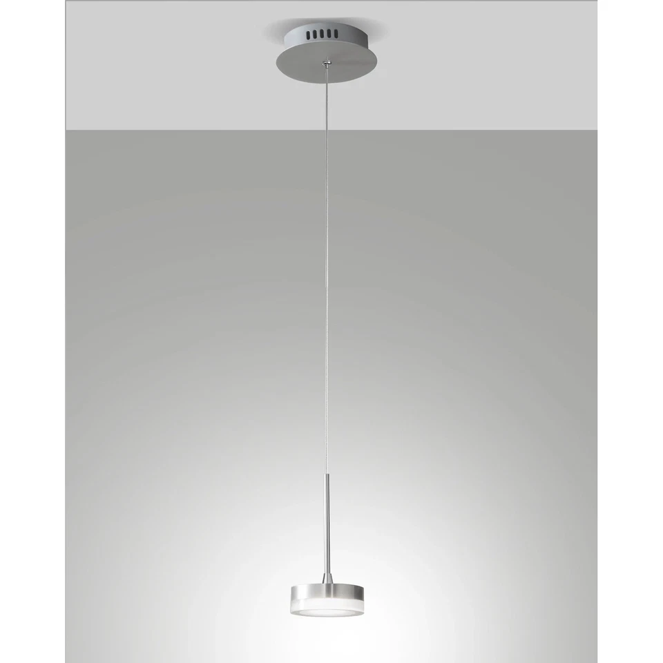 Sospensione Dunk 1 Luce Alluminio Spazzolato Collezione DUNK Stile Moderno Elega - Immagine 1 di 1