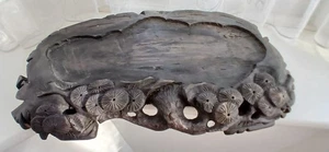 Japanese wooden Bonsai stand Wood grain plate KADAI Display IKEBANA 46x26x7 #15 - Picture 1 of 22