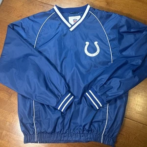 Giacca a vento Indianapolis Colts NFL uomo taglia media blu manica lunga - Foto 1 di 14