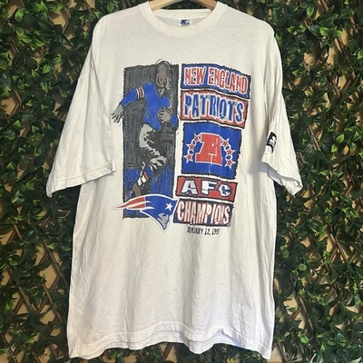 Camiseta Starter New England Patriots 1997 AFC Champs (XL) SUPER BOWL XXXI Talla XL Foto 1 de 4