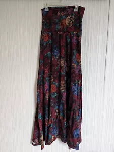 LuLaRoe Multi-Color Maxi Length Fold Over Waist A-Line Skirt - Picture 1 of 3