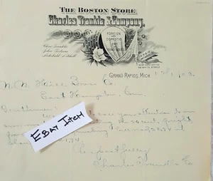 1903 Grand Rapids Michigan Charles Frankla & Company artículos secos y de lujo - Imagen 1 de 1