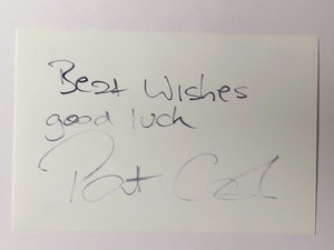 Pat Cash autograph - signed card - Tennis - Wimbledon Champion 1987