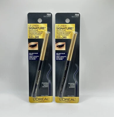 2 L'oreal Paris Le Liner Signature Mechanical Eyeliner Smooth Glide Blue Jersey - Image 1 of 4