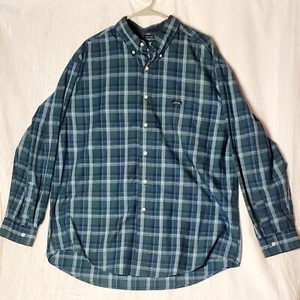 Ralph Lauren Chaps Mens XL Green Plaid Performance LS Button Down Shirt - Bild 1 von 10