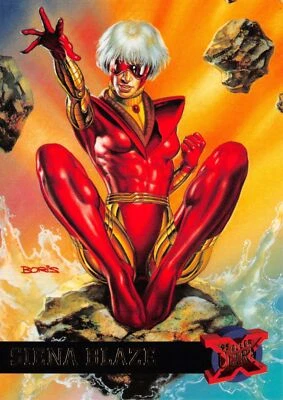 SIENA BLAZE / '95 1995 Fleer Ultra X-Men BASE Card #44 - Art by Boris Vallejo - Image 1 of 2